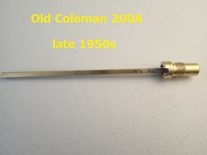 【Coleman】1950年代　真鍮製 旧式チェックバルブ&エアーステム USED品★U.S.A. 200,200A,202, etc.