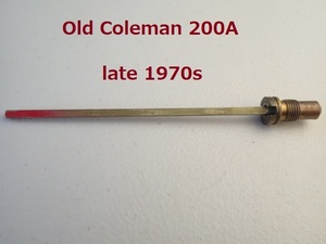 【Coleman】 1970年代後半　赤ランタン200A チェックバルブ&エアーステム USED品★U.S.A.200,202, etc.