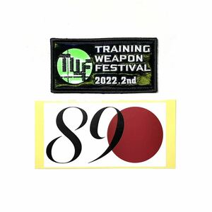 TRAINING WEAPON FESTIVAL 2022 パッチ& SYSTEMA PTW89 ステッカー (検 実物 システマ トレーニングウェポン 電動ガン 89式小銃 陸上自衛隊