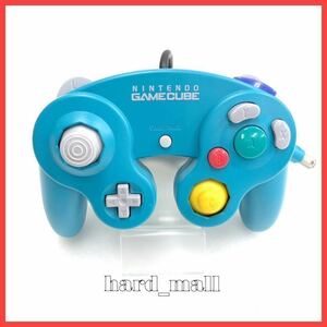 【美品】純正品 任天堂 ゲームキューブ コントローラー　DOL-003 エメラルドブルー Nintendo GameCube Official Controller emerald blue Y