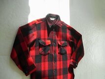 Woolrich Wool Shirt（1970s） ウールリッチ　ウールシャツ　Made in U.S.A.　赤黒　肉厚ボディ　極厚　＠Mサイズ　美USED　ヴィンテージ_画像8