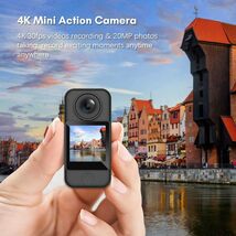 【美品・通電確認済】SJCAM LM1708 C300 4K 30FPS ミニ アクション カメラ 5G/2.4G WiFi スポーツ カメラ デュアル タッチ コントロール_画像8