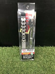 【未使用品】トネ(TONE) ソケットレンチセット(6角・ホルダー付) 差込角9.5mm(3/8) SHCH3080 内容7点　/　IT619609TXCA　I12