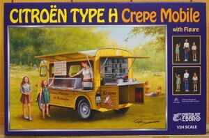 EBBRO ★ 1/24 CITROEN TYPE H CrepeMobile with figure