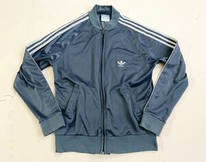 美品 80s USA製 vintage adidas ATP トラック ジャケット ブルーグレー ジャージ ビンテージ サチモス ヨンス トラックトップ レアカラー M