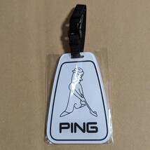 PING ピン ネームプレート ホワイト ピンマン アクリル ネームタグ 名札_画像1