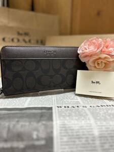 COACH コーチ 財布 長財布 メンズ シグネチャー アウトレット ウォレット 