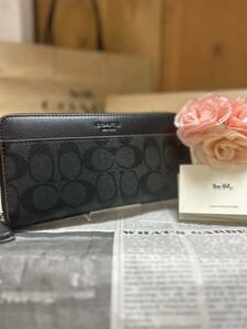 COACH コーチ 財布 長財布 アウトレット ウォレット シグネチャー メンズ