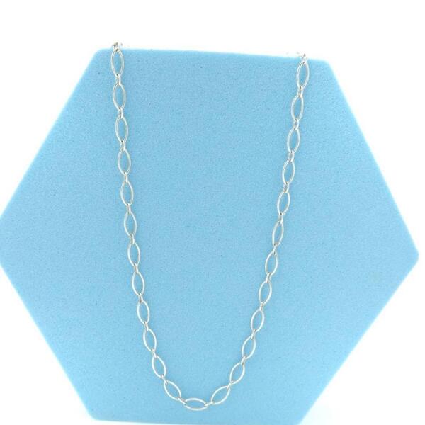 【送料無料】 希少 美品 Tiffany&Co. ティファニー エリプス オーバル シルバー ネックレス チェーン SV925 41㎝ YO31