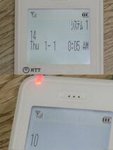 【保証有 状態キレイ】NTT 19年製 A1-DCL-PS-(1)(W) / NX-DCL-S(1)CS-(1)(M) A1デジタルコードレス電話機 +アンテナセット 管理番号2813_画像3