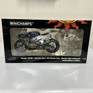 未使用　MINICHAMPS ミニチャンプス Yamaha ヤマハ YZR-M1 Valentino Rossi Fiat MotoGP バイク　模型　1/12