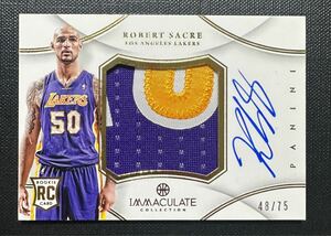 12/13 Panini Robert Sacre /75 Auto 直筆サイン RC ルーキー サンロッカーズ渋谷