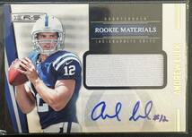 NFL 2012 Panini Andrew Luck /499 Auto 直筆サイン RC ルーキー_画像1