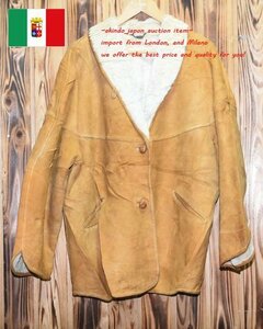 SHEARLING★イタリア製★リアルシープスキン ムートン　コートXXL（SH-116)　レディース　おすすめ　毛皮