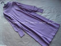 ★未使用★UNITED ARROWS green label relaxing ユナイテッドアローズ/LILAC・タートルネック ウールMIX ロングニットワンピース/手洗い◎_画像1