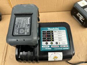 【中古品】makita マキタ 36V2.6Ahバッテリ(BL3626)+充電器(DC36RA) 通電確認済み　