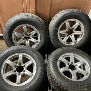 美品　バリ山　プラド等　265/65r17 ブリザック DM-V3 ホイールセット　スタッドレス　タイヤ