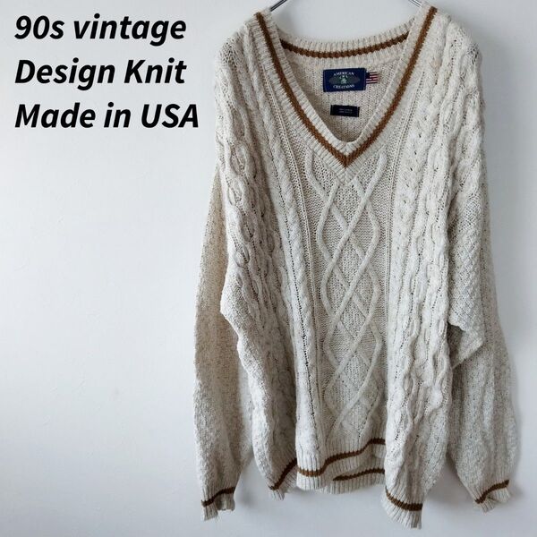 90s vintage ニット セーター Made in USA アメリカ製