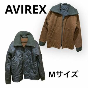 AVIREX リバーシブル アウター 茶 黒　 Mサイズ　アビレックス　ファッション