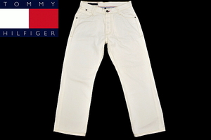 J9700★TOMMY HILFIGER トミーヒルフィガー MADISON STRAIGHT FIT★正規品 ホワイト白カラー ストレートパンツ ジーンズ W30