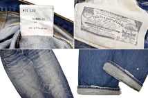 501-1005★LEVI'S リーバイス 03501-01★名作 色落ち抜群 鬼ひげ縦落ち リアルなヴィンテージ加工デニム ストレートジーンズ W31_画像5