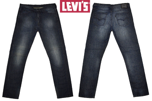 K-4289★超美品★Levi's リーバイス 508 88508-0036★ブラックデニム 黒タブ テーパード スリムストレート スキニー ジーンズ W-34 