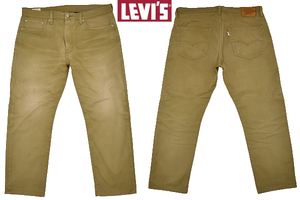 K-4317★Levi's 502 PREMIUM リーバイス プレミアム CP9-29507★秋冬 カーキブラウン 白タブ ストレート ジーンズ W-36