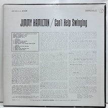 ●即決LP Jimmy Hamilton / Can't Help Swingin svst2028 j39273 米オリジナル、紫銀Dg Vangelder刻印 TOMMY FLANAGAN_画像2