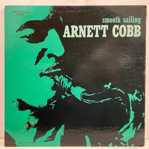 ●即決LP Arnett Cobb / Smooth Sailing Prlp7184 j39410 米オリジナル、黄黒Nj Dg Mono Rvg機械スタンパー アーネット・コブ