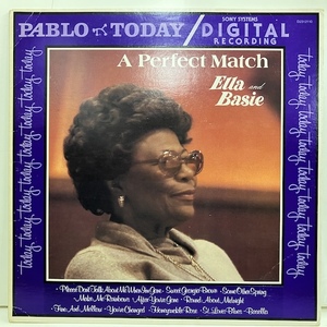 ●即決VOCAL LP Ella Fitzgerald Count Basie / A Perfect Match D2312110 jv5853 米盤、赤盤 エラ・フィッツジェラルド