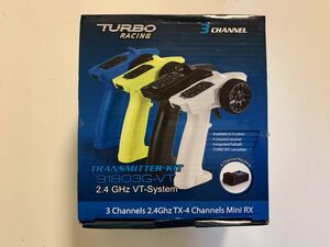 【TURBO RACING】未使用のプロポ・受信機・サーボセット「91803G-VT」3ch 2.4GHz TX-4ミニRX。小さいけど使いやすくパワーあるプロポセット