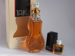 Dana ダナ★TABU タブー EAU DE COLOGNE オーデコロン 44ml & 3ml ミニボトル、 香水2点