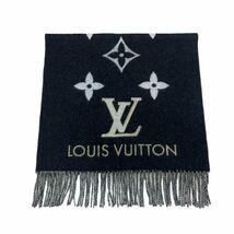 高級 LOUIS VUITTON ルイヴィトン エシャルプ・レイキャビック スタッディー モノグラム・ジャイアント カシミヤ 大判 マフラー M71588_画像2