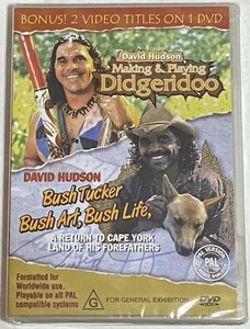 DVD David Hudson Making & Playing Didgeridoo Bush Tucker, Bush Art, Bush Life, a Return to Cape York Land of His Forefathers