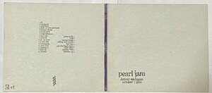 パール・ジャム Detroit Michigan October 7 2000 Pearl Jam 2000 Official Bootlegs #51