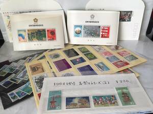 日本の記念切手 色々多数 未使用多数(100枚強)消印の有る物(6枚)、おまけ数枚 合計115枚程度