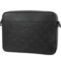 ルイヴィトン LOUIS VUITTON ショルダーバッグ メンズ M69827 デュオメッセンジャー モノグラムシャドウ ブラック 146-4-32_画像2