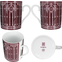 エルメス HERMES マグカップ ペア Hデコ ルージュ ホワイト H Deco rouge set of 2 mugs No1 No2 3227_画像5