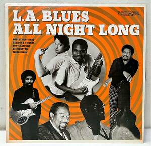 Y53312▲国内盤 L.A. BLUSE ALL NIGHT LONG LPレコード ブルース/The Robert Cray Band/Floyd Dixon/Bee Houston