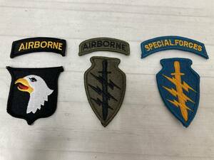 【06】ミリタリーワッペン Airborne / SPECIAL FORCES アイロン接着 パッチ アメリカ陸軍 USアーミー 軍物 アメカジ