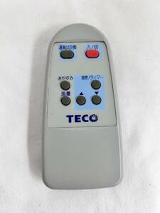 【11】全ボタン赤外線反応確 TECO エアコン用リモコン 窓用 ウインドウエアコン 除菌済み