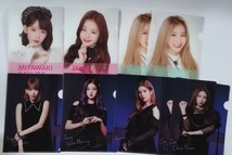 中古品 IZ*ONE IZONE ミニクリアファイル・ミニ下敷き・宮脇咲良 ネームプレート・写真 まとめ セット ウニョン チェヨン他 _画像3