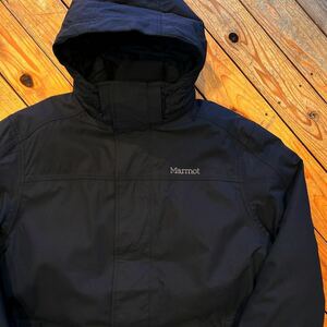 USA古着 Marmot マーモット グースダウン メンズ XLサイズ ブラック 防寒性 登山 キャンプ 保温性 アウター 保温力 レジャー J3126