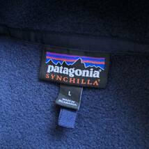 USA古着 Patagonia パタゴニア SYNCHILLA シンチラ フリースベスト メンズ サイズ L アウトドア キャンプ 登山 防寒 保温 アメカジ J2984_画像4