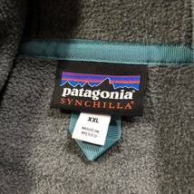 USA古着 patagonia パタゴニア SYNCHILLA シンチラ フリース ジップアップ パーカー メンズ サイズ XXL アウトドア 防寒 保温 J3089_画像4