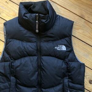 USA古着 THE NORTH FACE ノースフェイス 550 化繊 ダウン ベスト レディース サイズM アウトドア キャンプ 登山 アメカジ 防寒 J2904