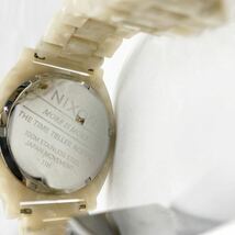 NIXON ニクソン 腕時計 MORE IS MORE THE TIME TELLER ACETATE 11H 参考価格¥17.600 100M防水 ホワイト_画像3