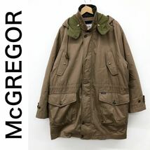 McGREGOR マックレガー メンズ ジャケット コート アウター ミリタリー マウンテン フード取外し可 ライナー付 ブラウン Lサイズ 紳士_画像1