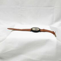 BOBOBIRD ボボバード メンズ 腕時計 木製文字盤 木製ベゼル クロノグラフ デイト レザーベルト ブラック×ブラウン_画像5