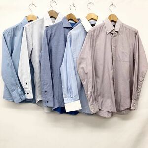 メンズ ワイシャツ ドレスシャツ カッターシャツ 5枚 まとめ売り Maker's Shirt KAMAKURA メーカーズシャツ鎌倉他色々 Mサイズ相当 紳士